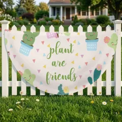 Semi Circle Flag 47" x 23.6" thumbnail 2