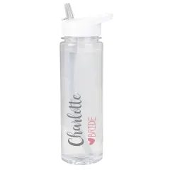 Personalised Wedding Party Water Bottle, Custom Name Bridal Gift, Bridesmaid Hen Do Drink Bottle thumbnail 5