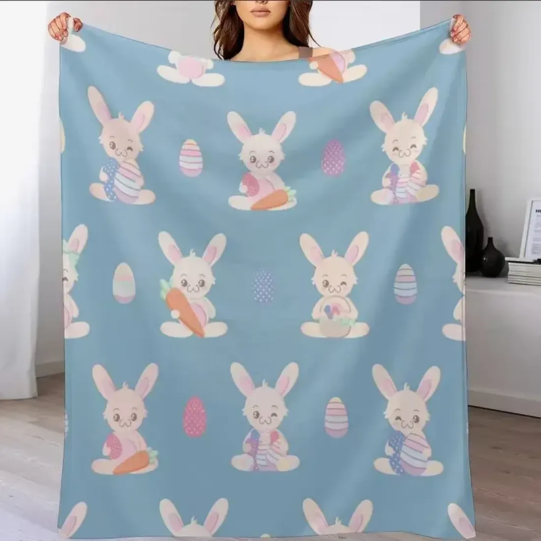 Custom Flannel Blanket 50" × 60" ( Double-Sided Print ) — photo 3