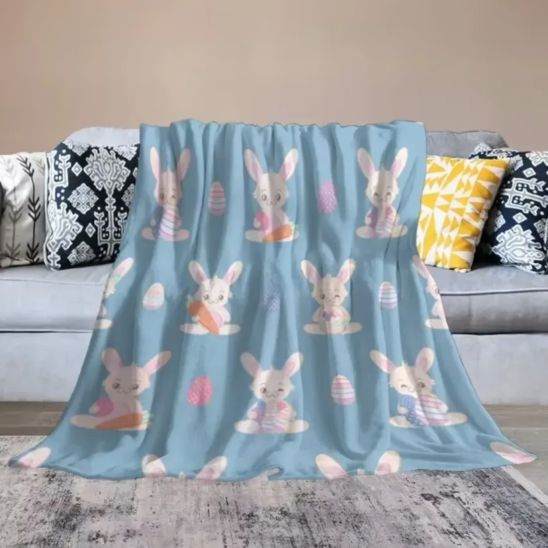 Custom Flannel Blanket 50" × 60" ( Double-Sided Print ) — photo 4
