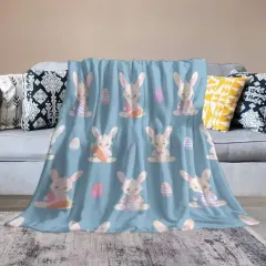 Custom Flannel Blanket 50" × 60" ( Double-Sided Print ) thumbnail 4