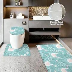 3-Piece Bathroom Rug Set 90 x 61cm thumbnail 3