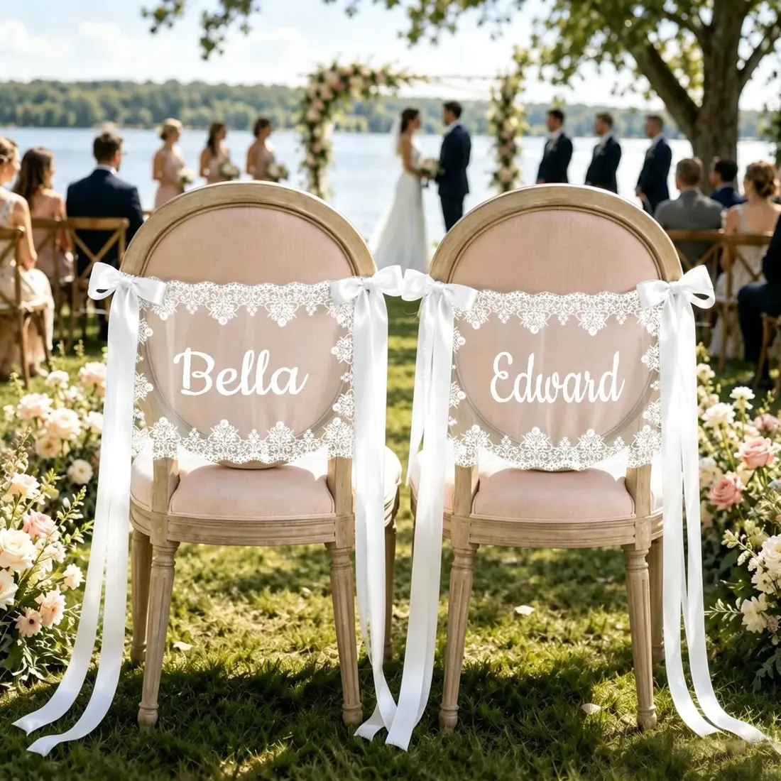 Lace Chair Back Decor ( Set of 2 ) — photo 2
