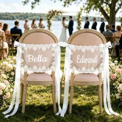 Lace Chair Back Decor ( Set of 2 ) thumbnail 2