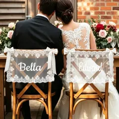 Lace Chair Back Decor ( Set of 2 ) thumbnail 3