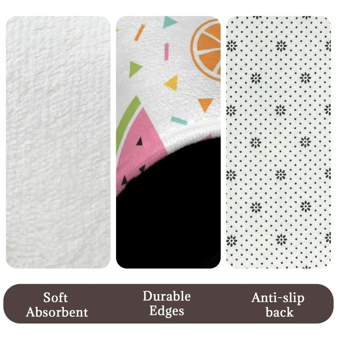 3-Piece Bathroom Rug Set 60 x 40cm — photo 4