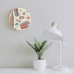 Wooden Wall Clock Without Scale (White Pointer)(30 x 30cm) thumbnail 3