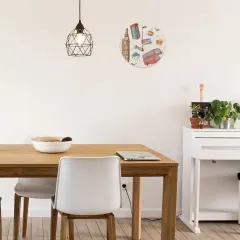 Wooden Wall Clock Without Scale (White Pointer)(30 x 30cm) thumbnail 4