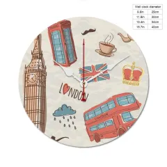 Wooden Wall Clock Without Scale (White Pointer)(30 x 30cm) thumbnail 5