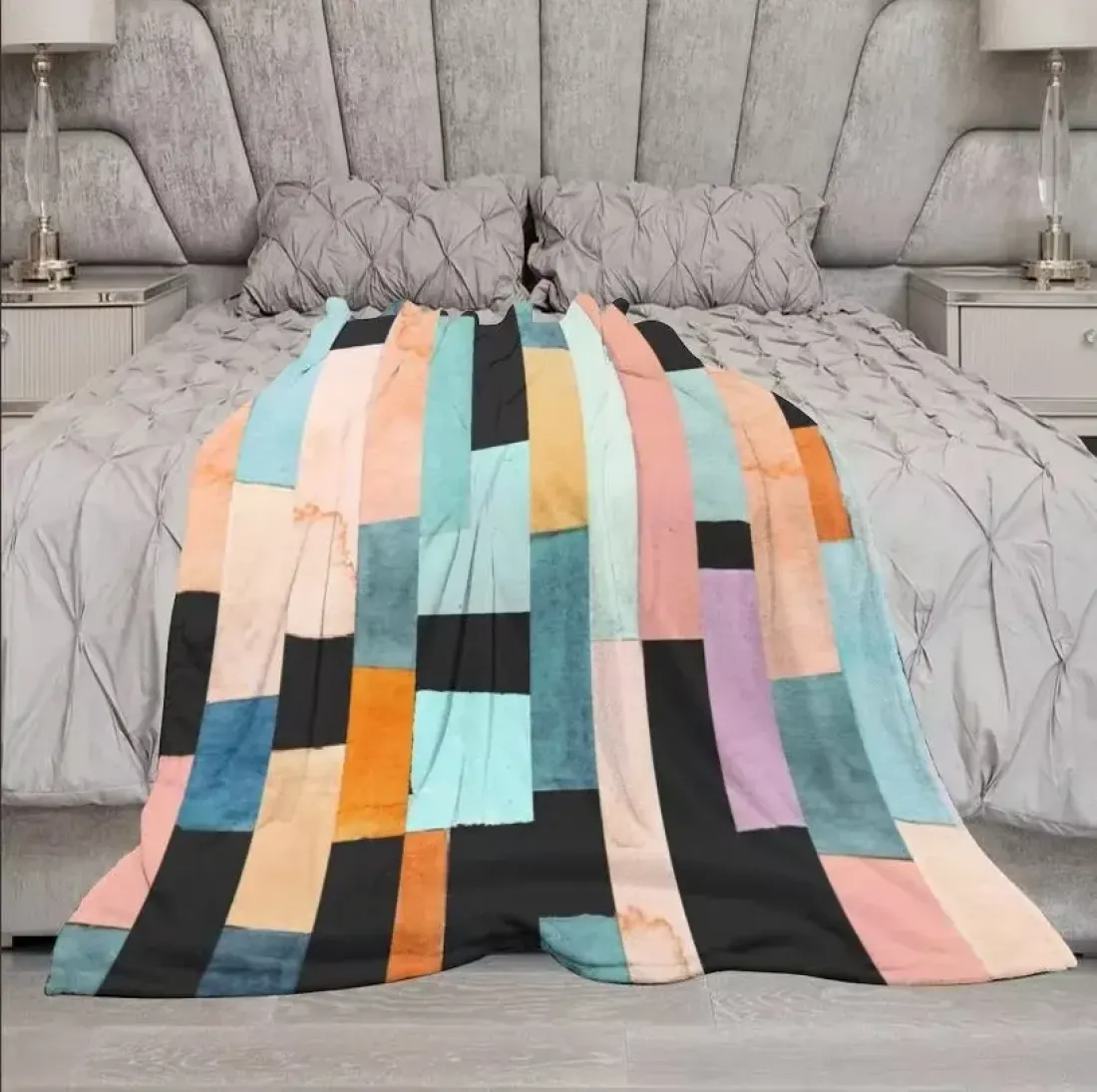 Custom Flannel Blanket 40" × 50" ( Double-Sided Print ) — photo 2