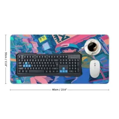Rectangle Mousepad (with Stitched Edges)30x60cm thumbnail 5
