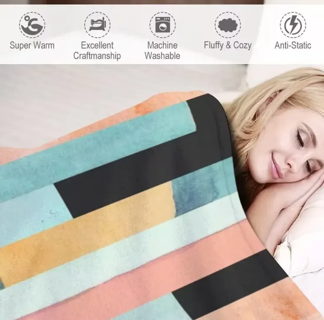 Custom Flannel Blanket 40" × 50" ( Double-Sided Print ) — photo 5