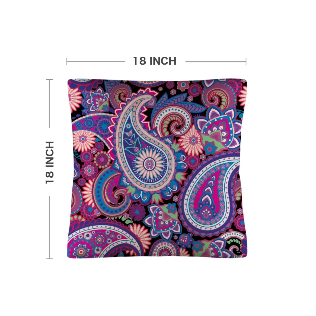 Linen Pillow Case 18" x 18" ( One Side & Pack of 4 ) — photo 2