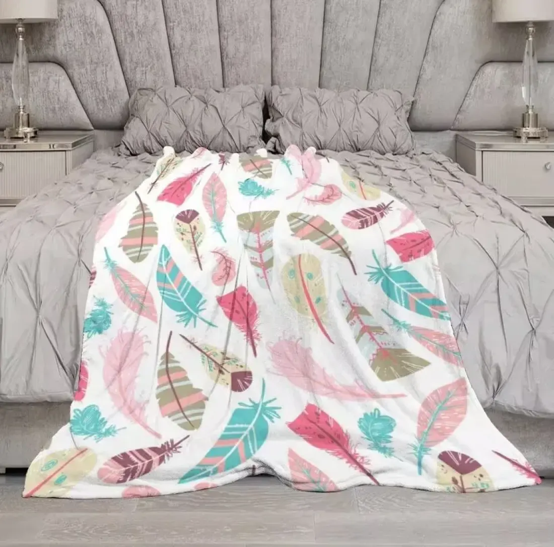Custom Flannel Blanket 30" × 40" ( Double-Sided Print ) — photo 2
