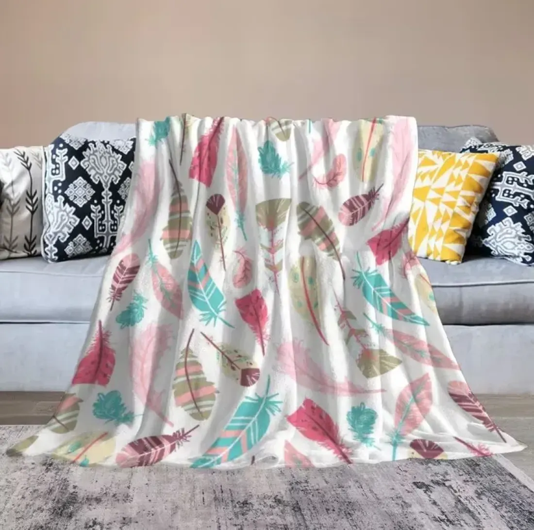 Custom Flannel Blanket 30" × 40" ( Double-Sided Print ) — photo 3