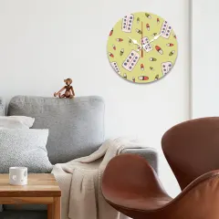 Wooden Wall Clock Without Scale (White Pointer)(25 x 25 cm) thumbnail 3