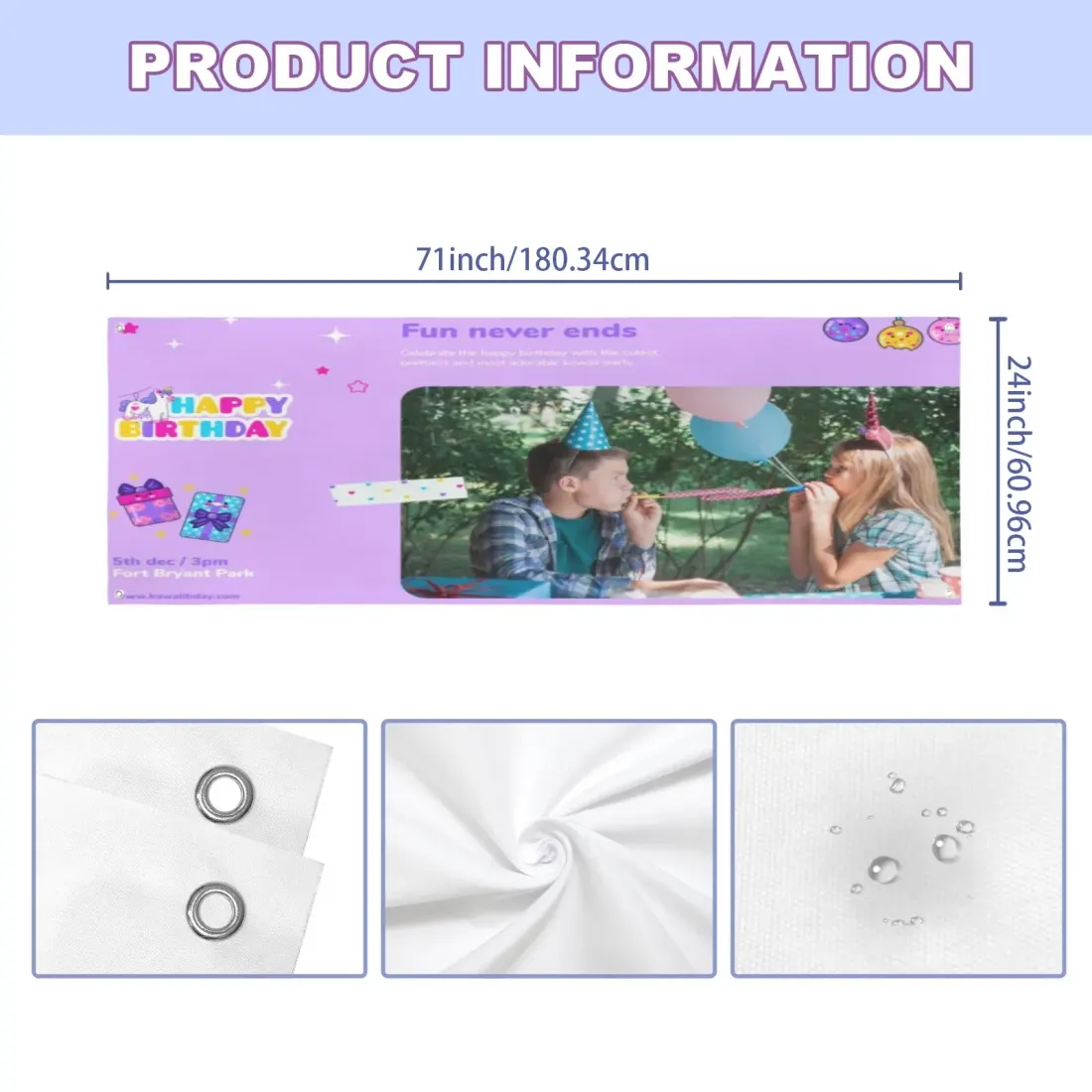Festival Banner 71x24inch — photo 3