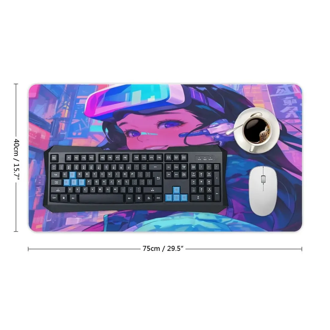 Rectangle Mousepad (with Stitched Edges)40x75cm — photo 5