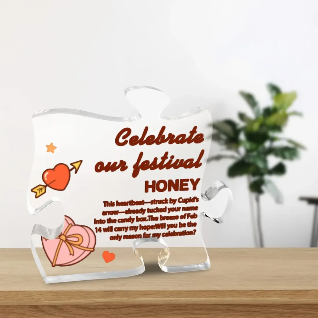 Personalized Puzzle Shaped Acrylic Plaque