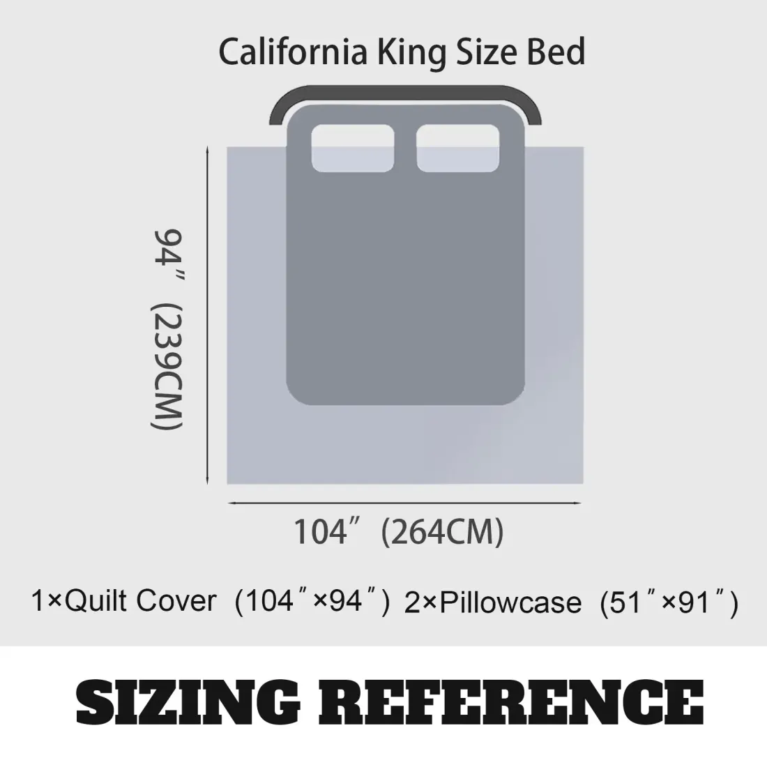 Custom 3-Piece Bedding Set (94" x 104") — photo 3