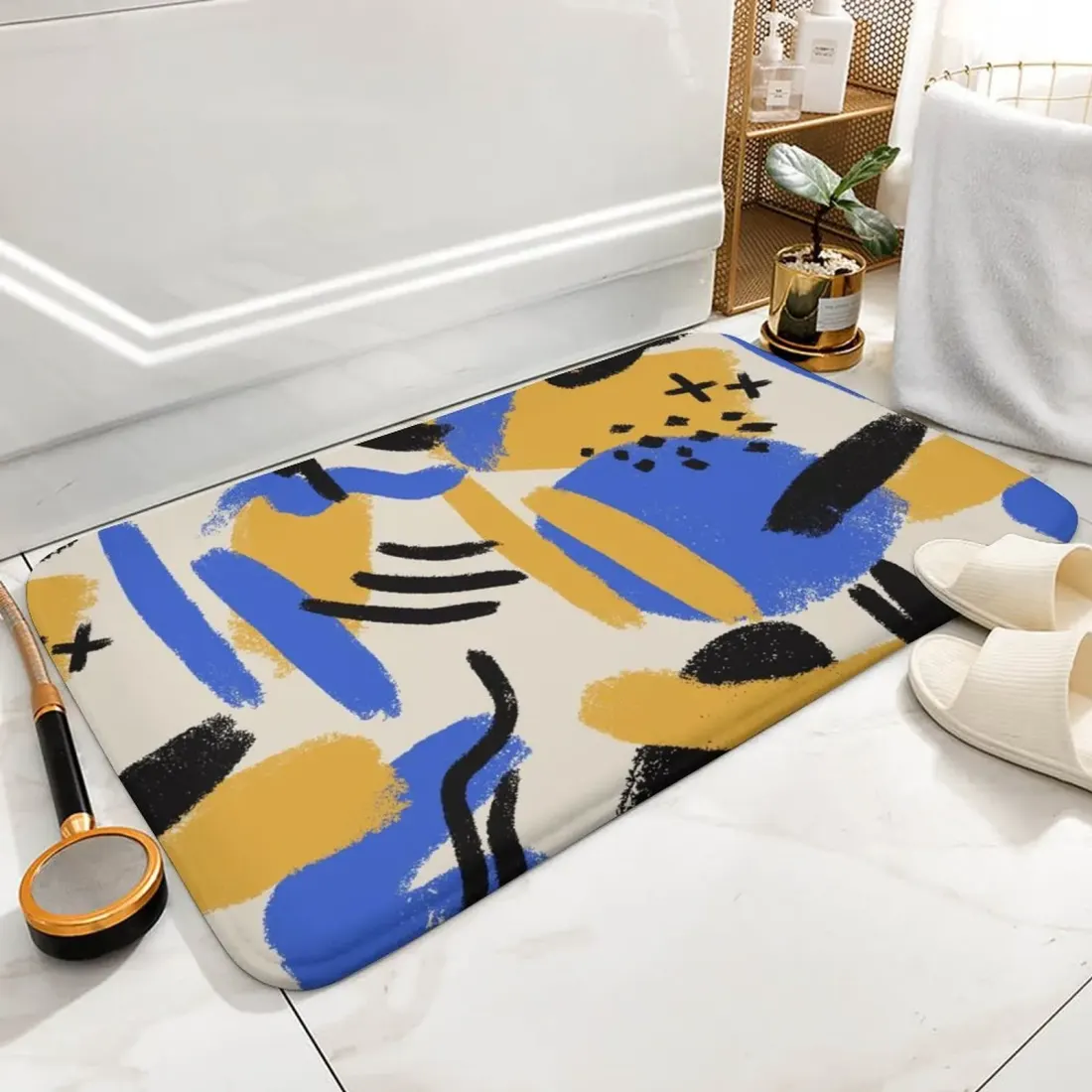 Coral Velvet Bath Rug 15.7"×23.6" — photo 3
