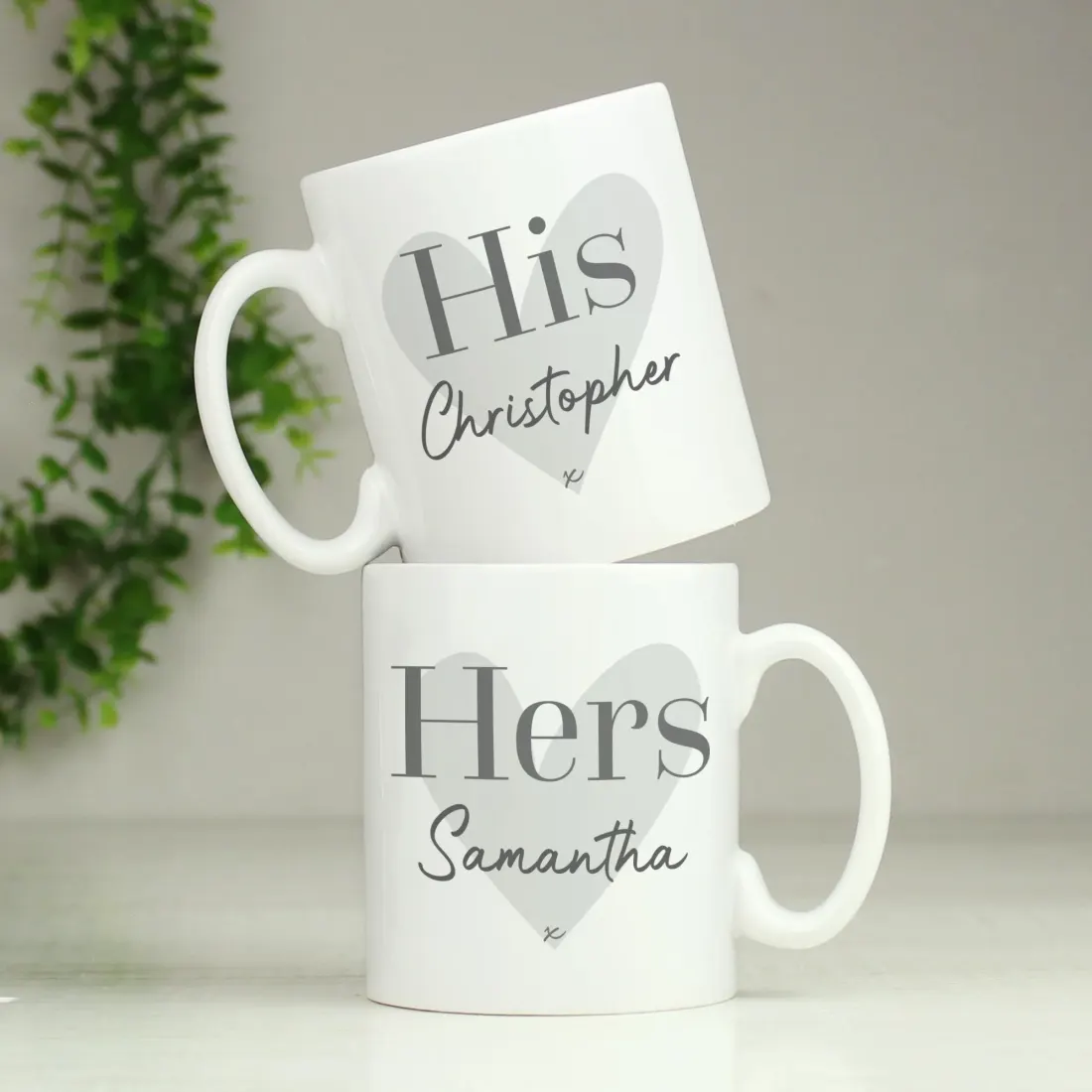 Personalised Gold Confetti Wedding Mug Set, Custom Mr and Mrs Ceramic Cups