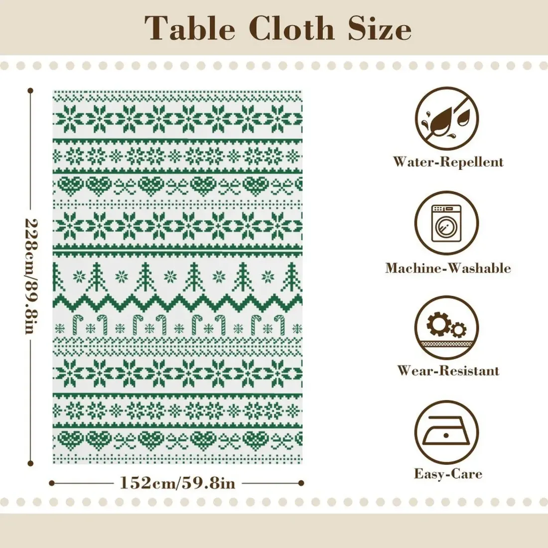 Oxford Rectangular Tablecloth (152 x 228 cm) — photo 5