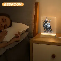 Acrylic Night Light(Square Wooden Base) thumbnail 3