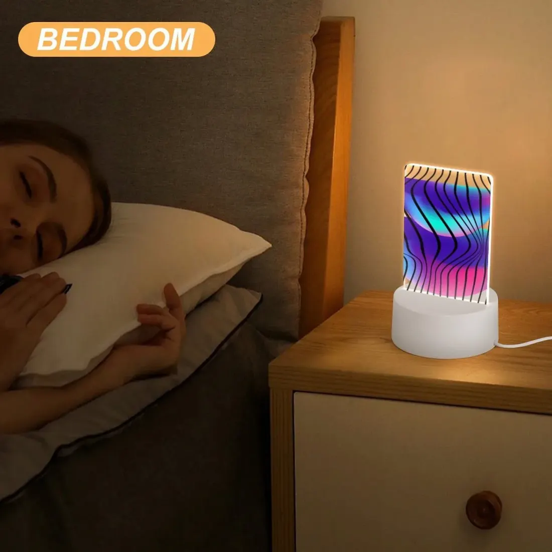 Acrylic Night Light(Plastic base)