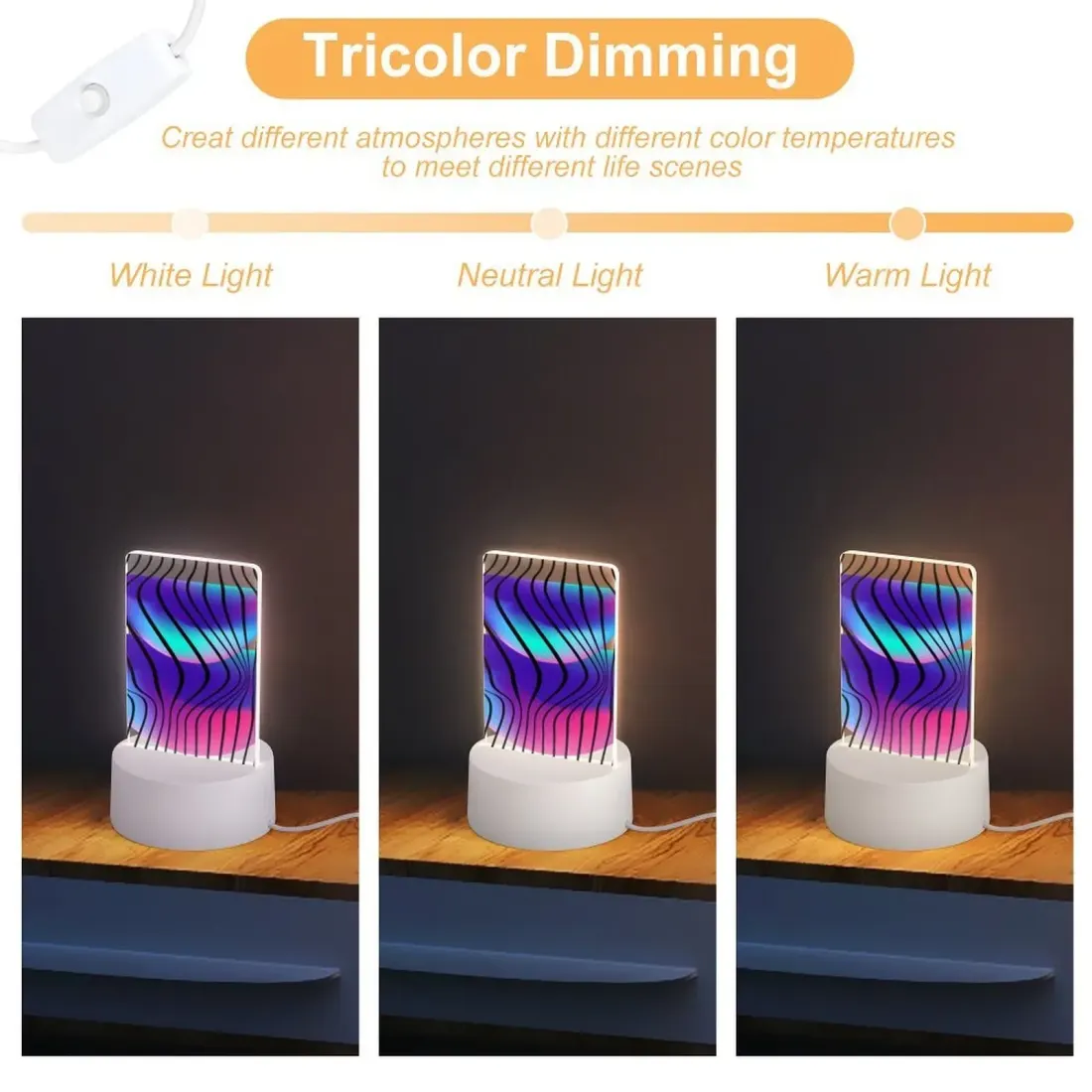 Acrylic Night Light(Plastic base) — photo 6