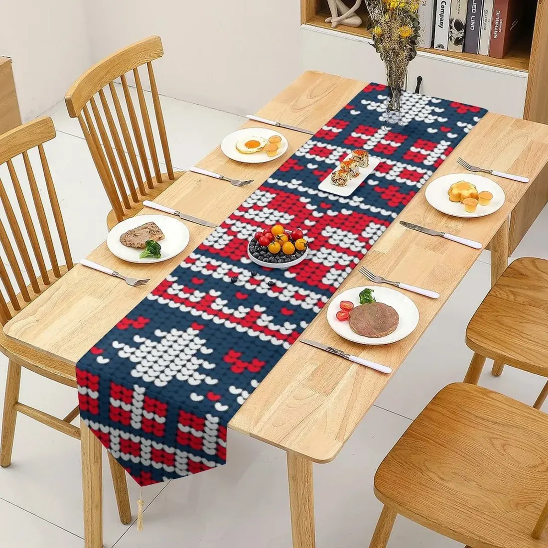 Table Runner with Tassels (229x33 cm) — photo 2