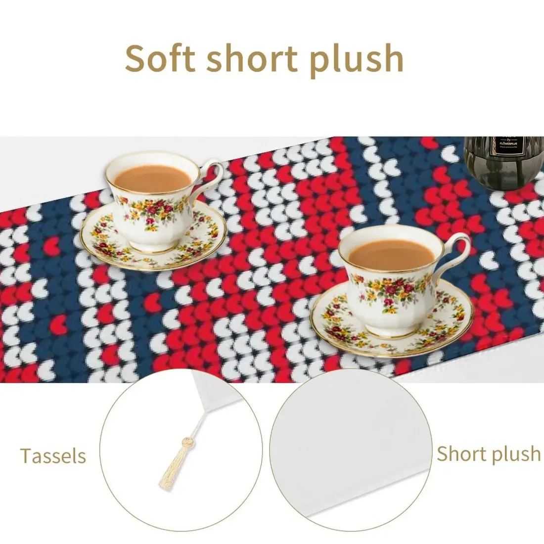 Table Runner with Tassels (229x33 cm) — photo 3
