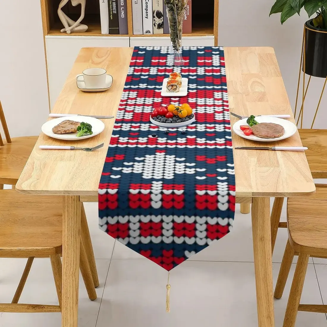Table Runner with Tassels (229x33 cm) — photo 4