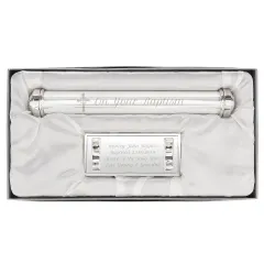 Personalised Cross Certificate Holder, Custom Engraved Baptism Gift, Holy Communion Certificate Tube thumbnail 4