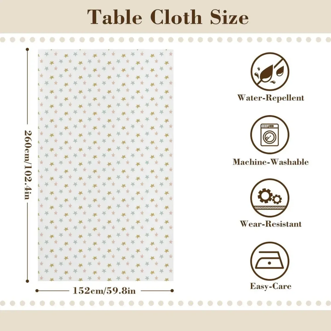 Oxford Rectangular Tablecloth (152 x 260 cm) — photo 5