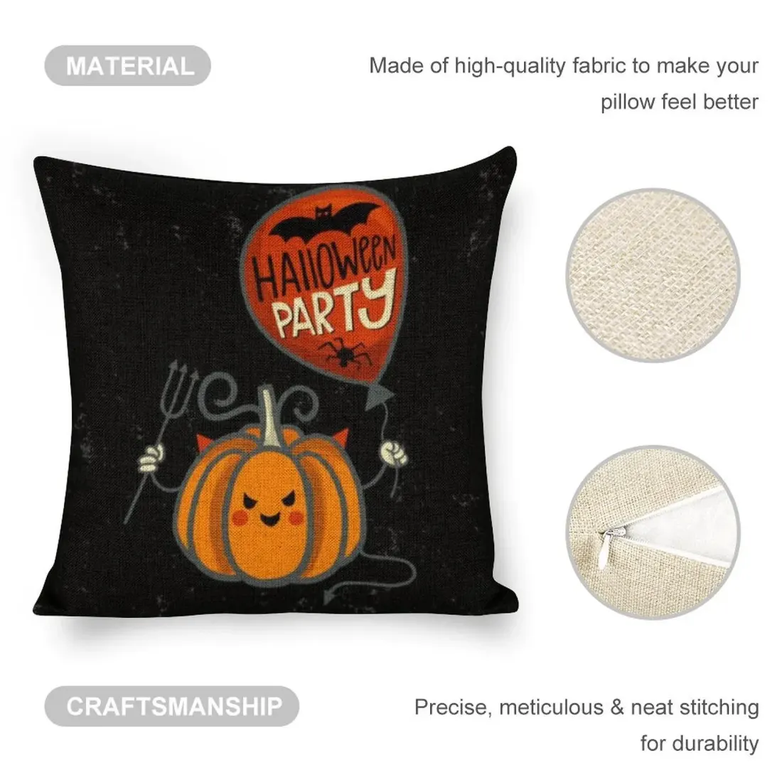 Custom Linen Pillow Case 18x18 Inch (Two-Side Printing) (Set of 4) — photo 6