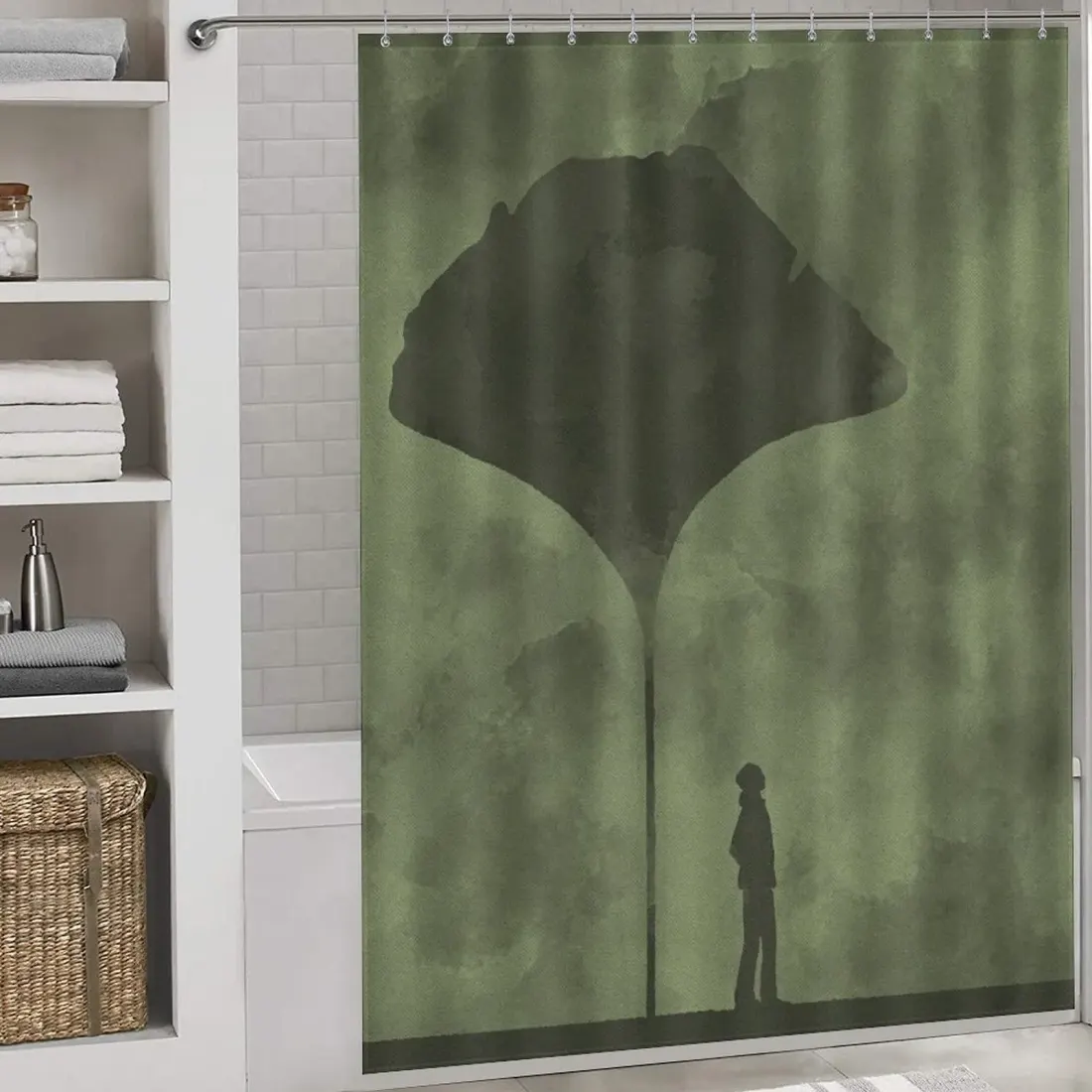 Custom Shower Curtain (163×180cm)
