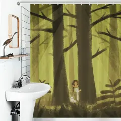 Custom Shower Curtain (143×180cm) thumbnail 2