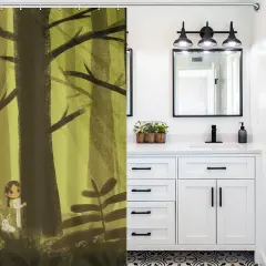 Custom Shower Curtain (143×180cm) thumbnail 4