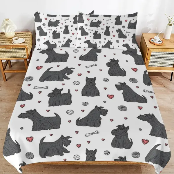 3-Piece Bedding Set (1 Duvet Cover + 2 Pillow Shams) – 86"×70"