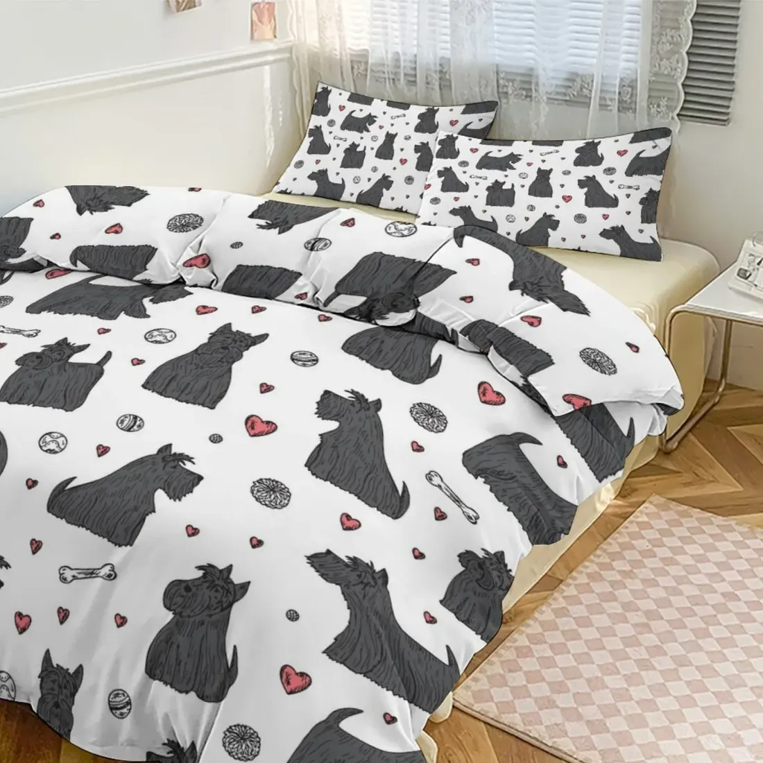 3-Piece Bedding Set (1 Duvet Cover + 2 Pillow Shams) – 86"×70" — photo 4