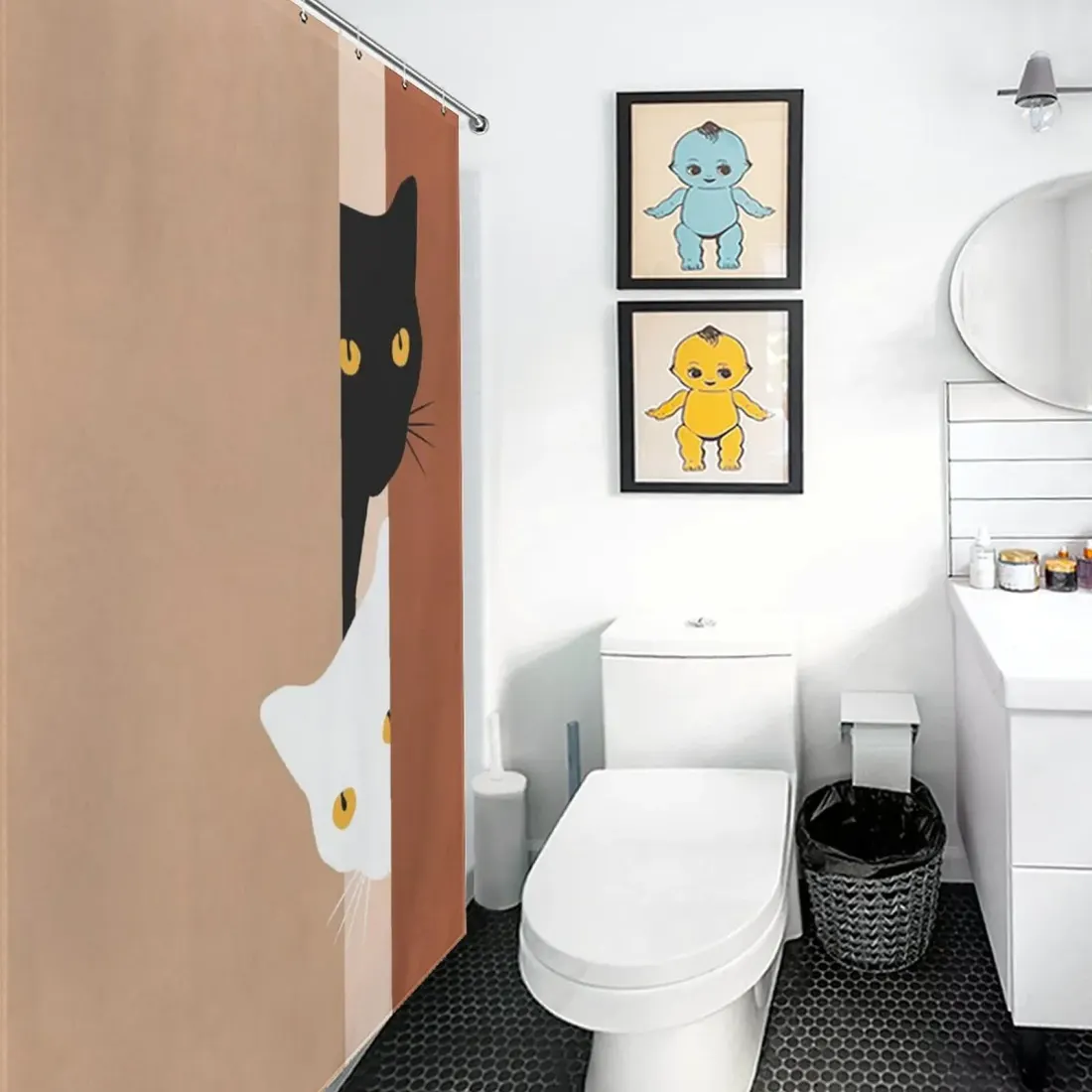 Custom Shower Curtain (136×180cm) — photo 3