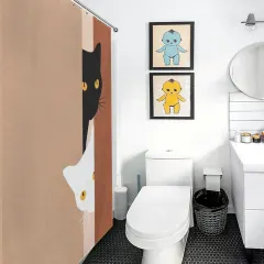 Custom Shower Curtain (136×180cm) thumbnail 3