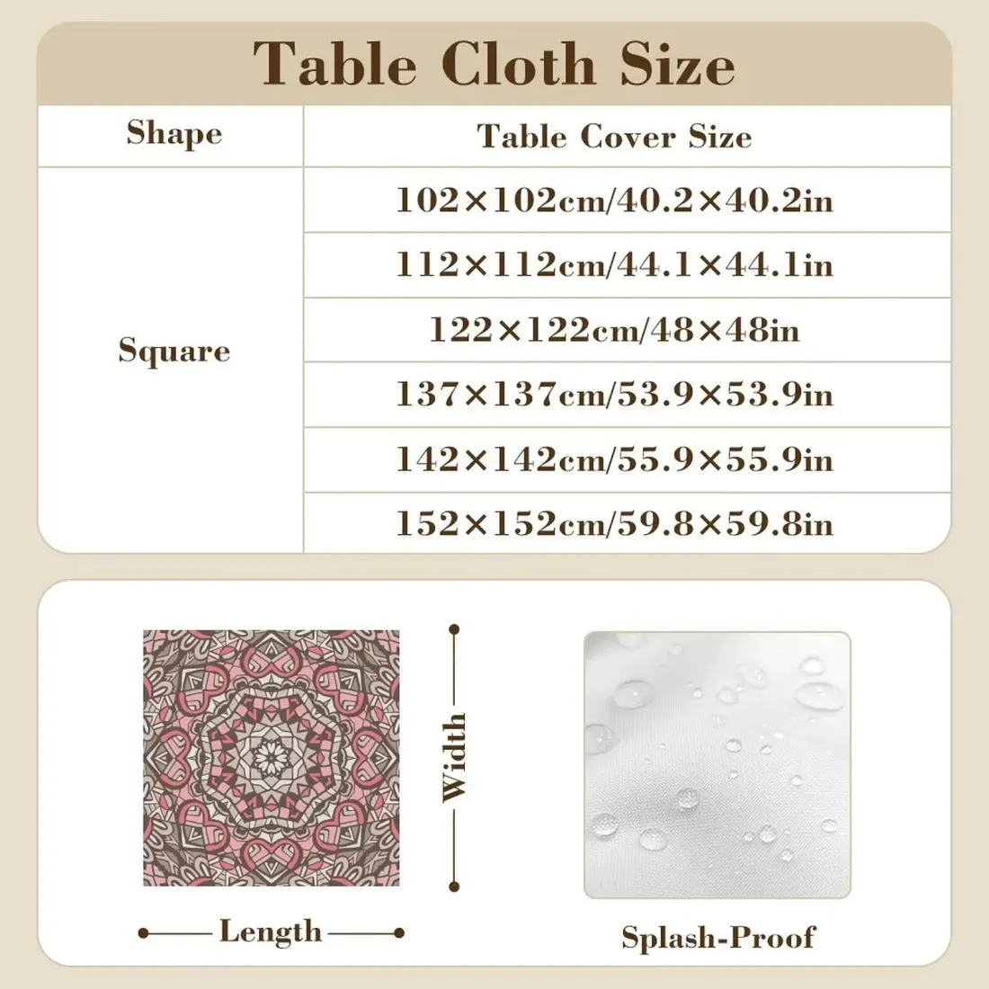 Oxford Square Tablecloth — photo 6