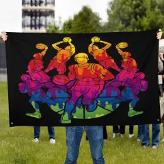Custom Flag with Four Grommets (60x96 in) thumbnail 4