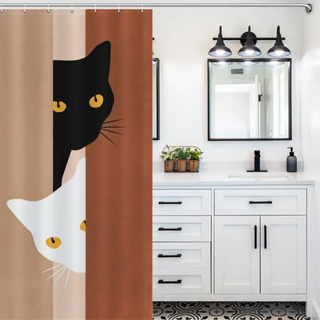 Custom Shower Curtain (136×180cm) — photo 4