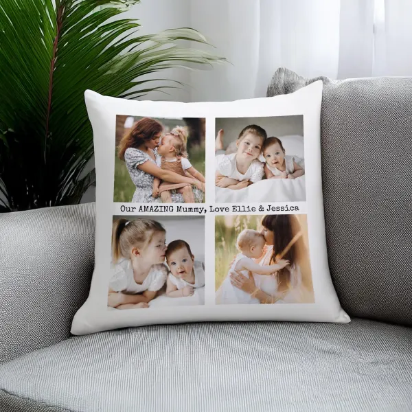 Custom Photo Collage Pillow