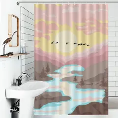 Custom Shower Curtain (119×180cm) thumbnail 2