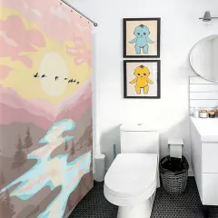Custom Shower Curtain (119×180cm) thumbnail 3