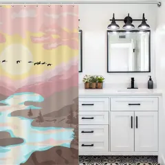 Custom Shower Curtain (119×180cm) thumbnail 4